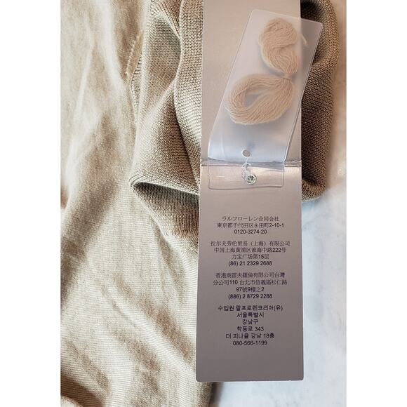 NWT RALPH LAUREN Purple Label Cashmere Turtleneck Sweater Camel Women's Small - Picture 4 of 10